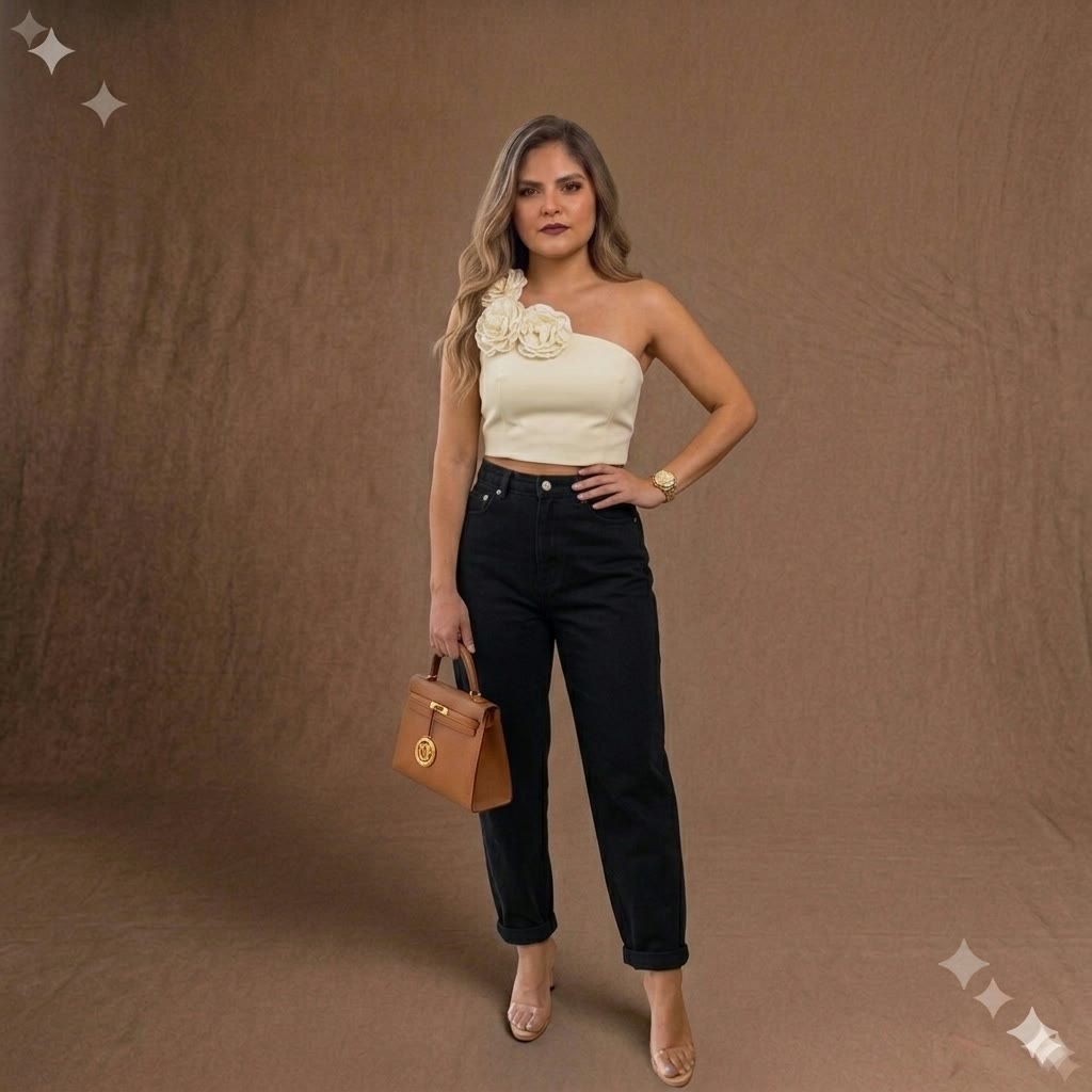 Crop Top Amarillo Mantequilla