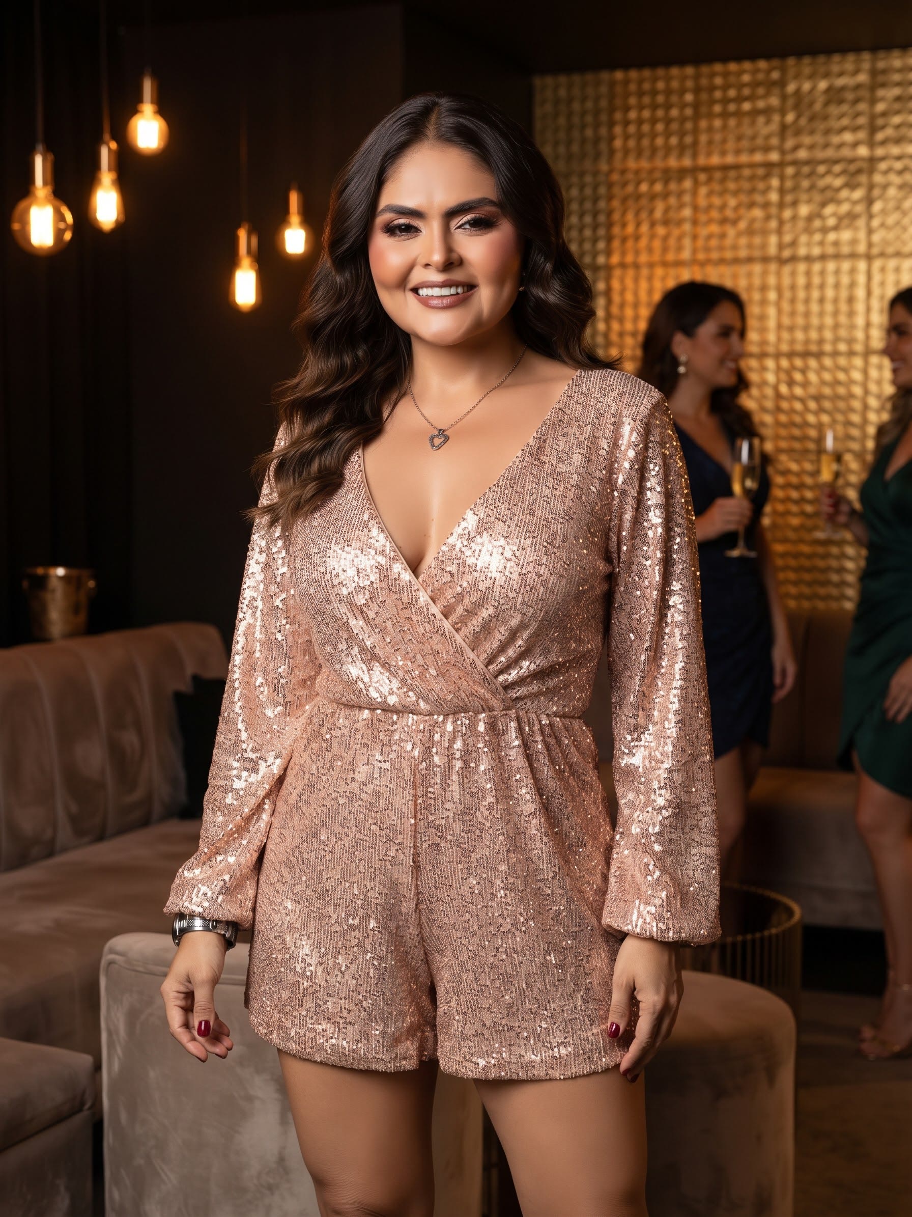 Jumper Dorado Rosa